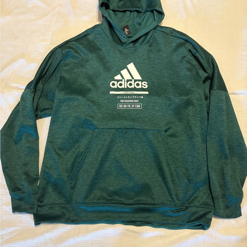 Adidas Men's  Hunter Green Hoodie